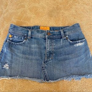 Jean mini skirt